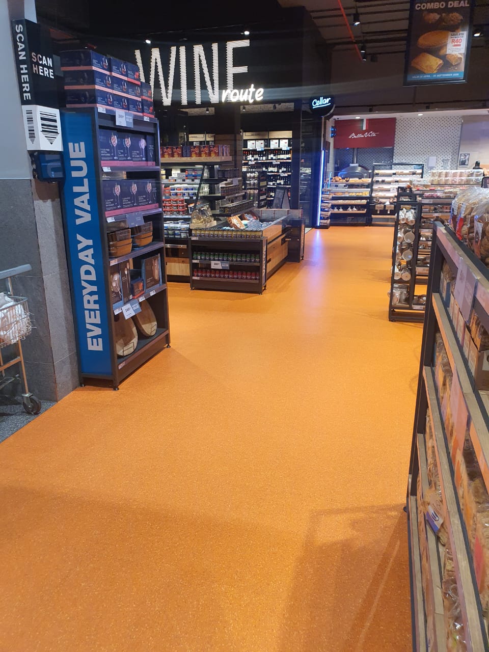 H&M Flooring seamless retail store flooring installation