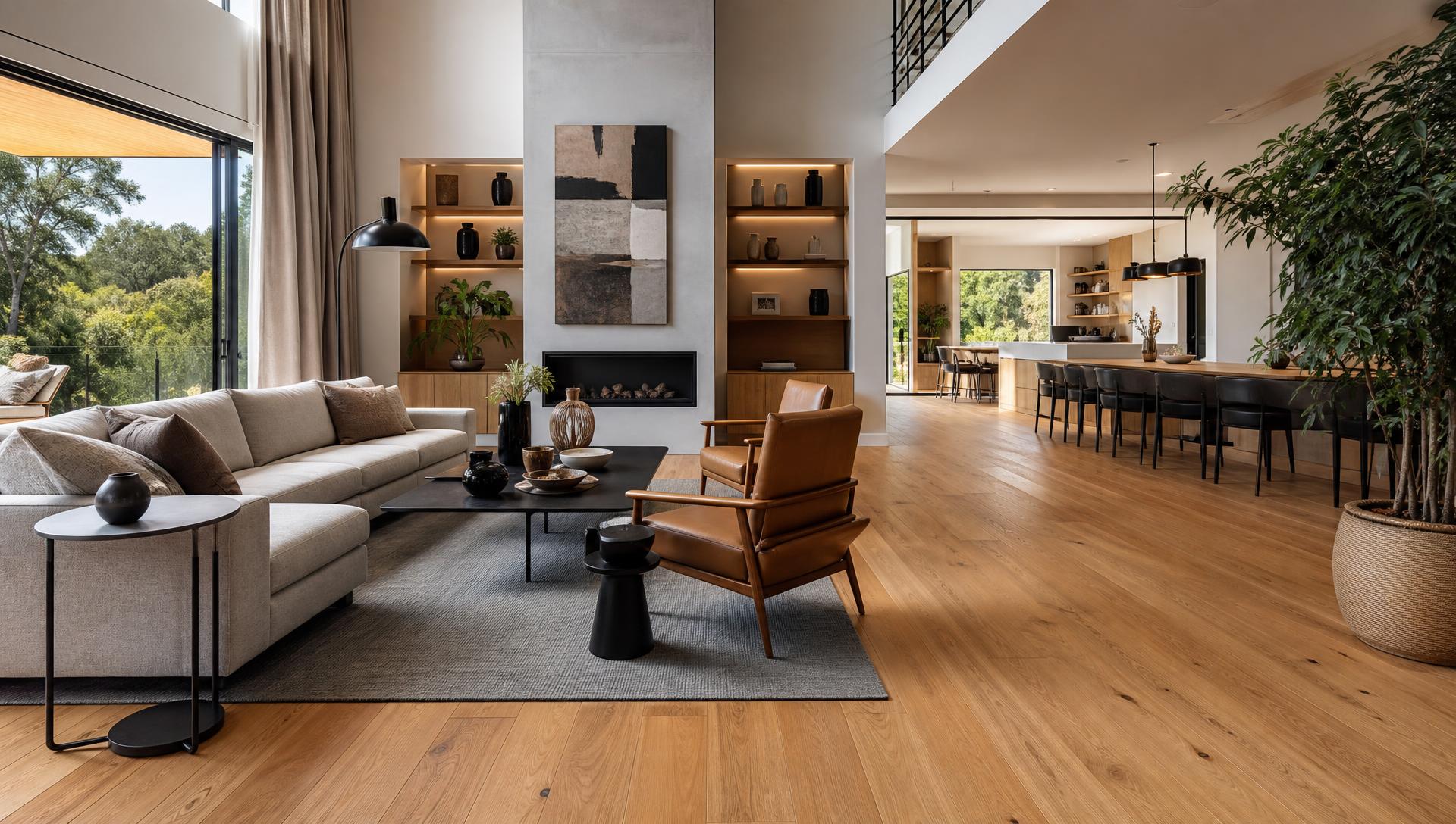 Beautiful residential flooring installation